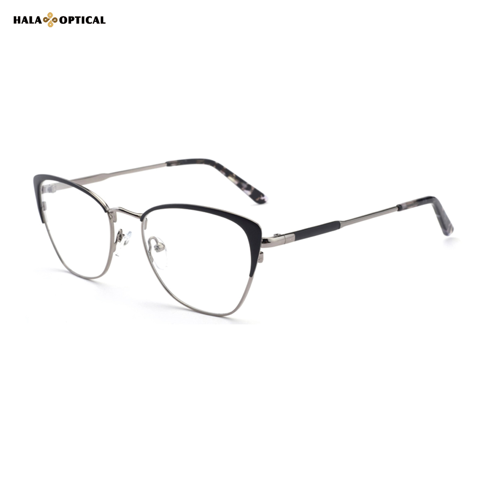 HM1802 Premium Metal Cat-Eye Optical Frames Premium Metal Cat-Eye Optical Frames for Women | Lightweight & Stylish | Factory Direct