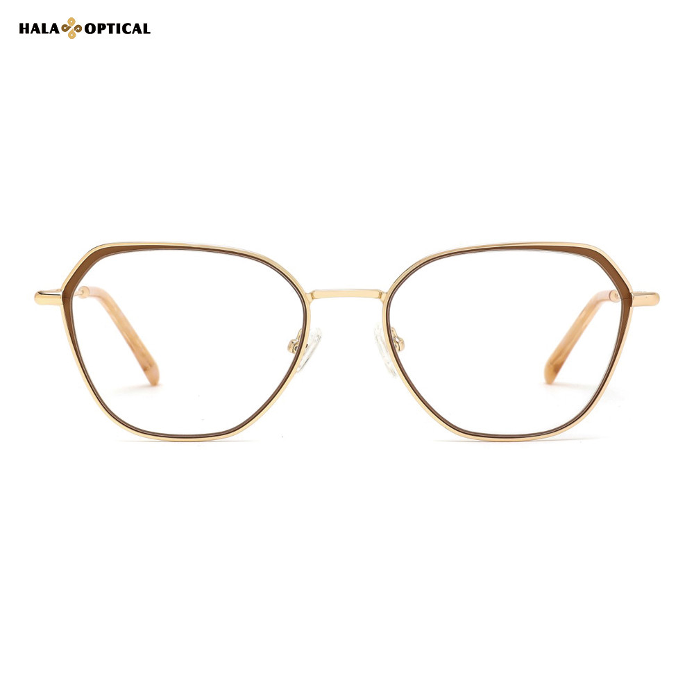 HM1069 Summer Chic Metal Optical Frames HM1069 Summer Chic Metal Optical Frames – Vibrant Polygonal Glasses for Men | Factory Direct
