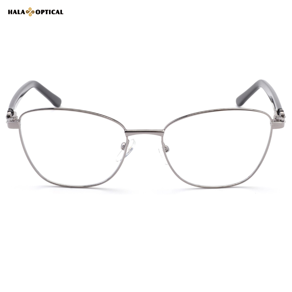 HM1841 Trendy Women Metal Oval Optical Frames HM1841 Trendy Women Metal Oval Optical Frames – Crystal Accents