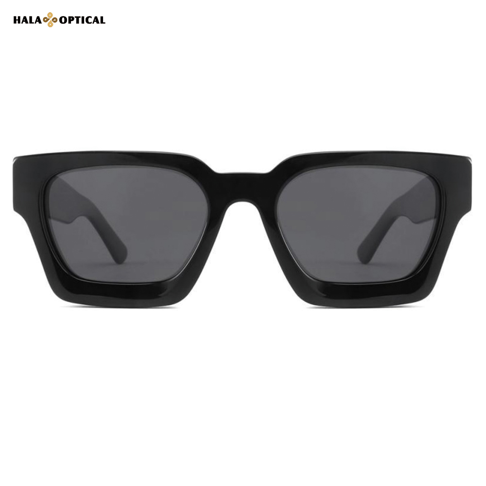 HS1439 Premium Acetate Square Sunglasses HS1439 Premium Acetate Square Sunglasses, Classic Square Frame, Face Slimming Effect