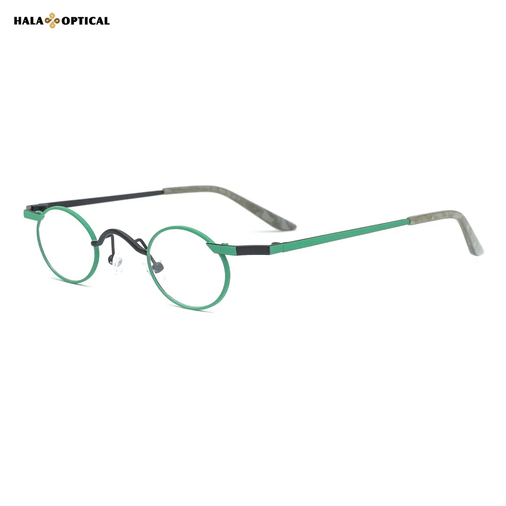 HM1022 | Elegant Oval Metal Optical Frames – Flirty & Playfully Bold