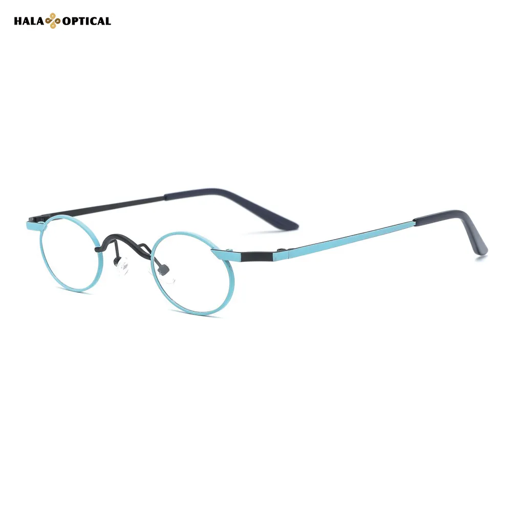HM1022 | Elegant Oval Metal Optical Frames – Flirty & Playfully Bold