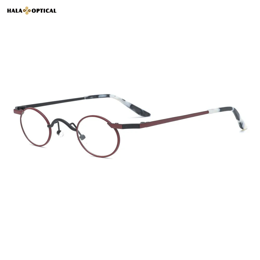 HM1022 | Elegant Oval Metal Optical Frames – Flirty & Playfully Bold