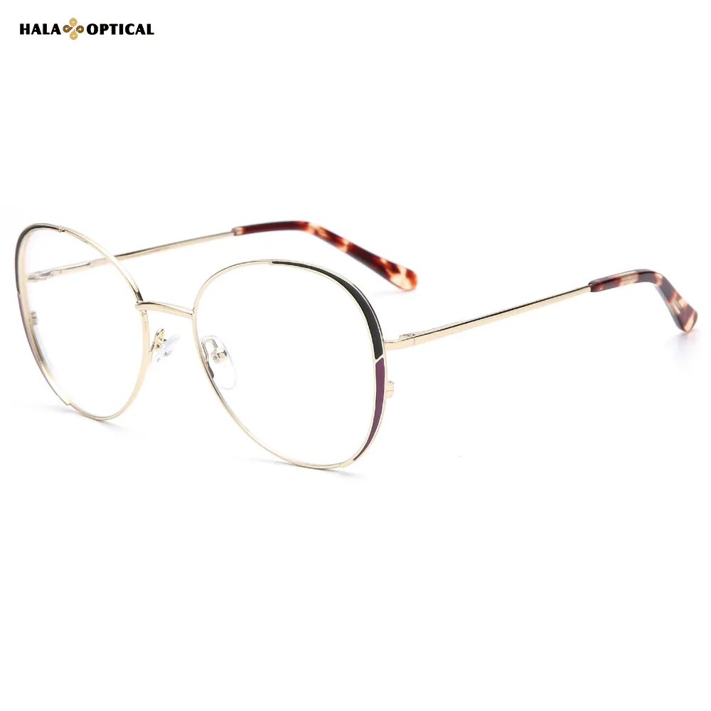 HM1877 Women’s Round Optical Eyeglasses – Rich Tones, More Layered Sense