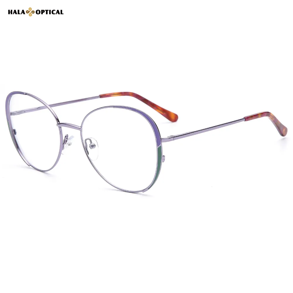 HM1877 Women’s Round Optical Eyeglasses – Rich Tones, More Layered Sense