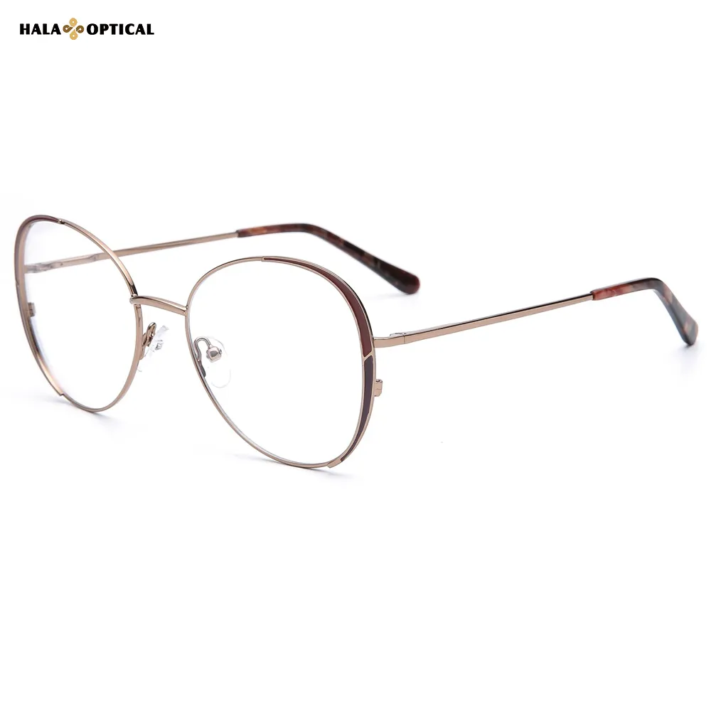 HM1877 Women’s Round Optical Eyeglasses – Rich Tones, More Layered Sense
