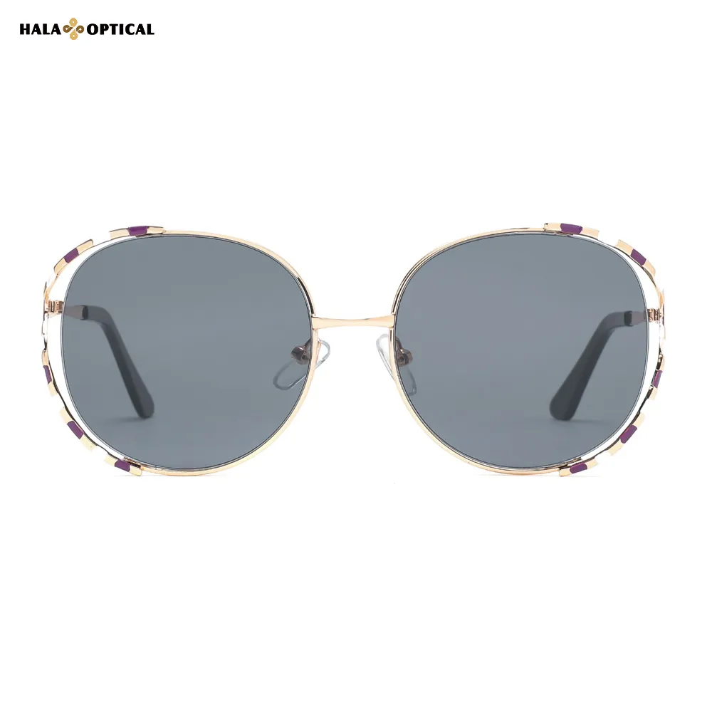 HM1027 Joyful Clown Metal Sunglasses HM1027 Joyful Clown Metal Sunglasses | Hollow Frames & Playful Polka Dots