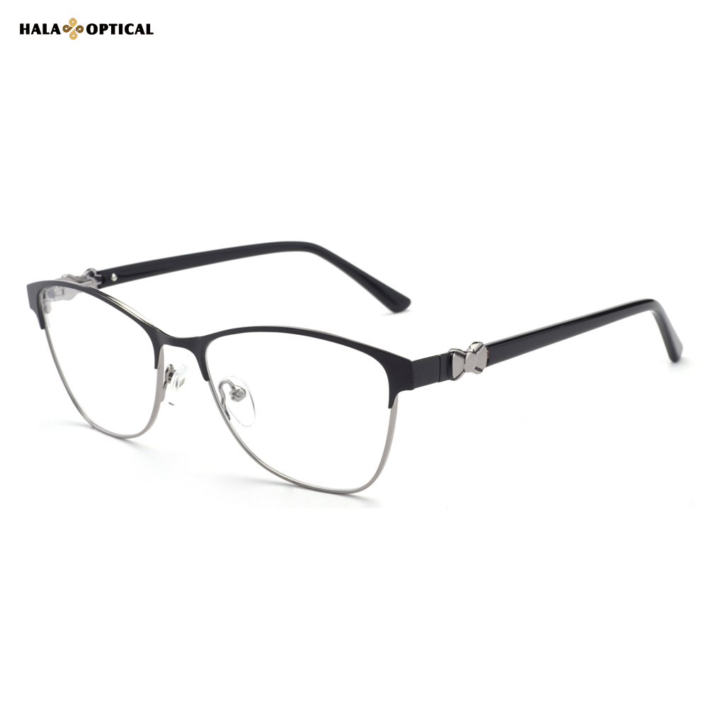 ✨HM18024 Cute &amp; Quirky Clubmaster Optical Frames – Retro Chic with Bow Detail 
