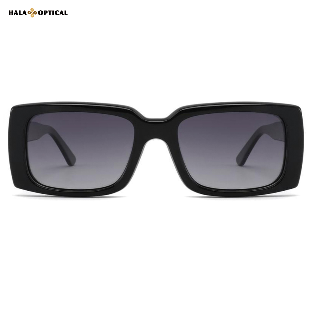 HS2212 Premium Acetate Rectangular Sunglasses Frame, Facial Definition Sharper