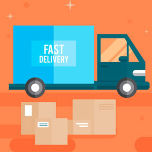 illustration of fast delivery