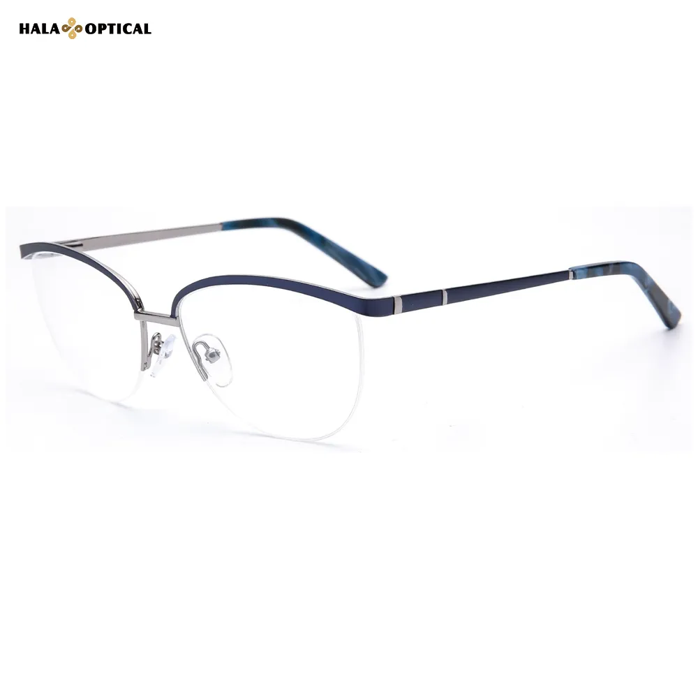 HM1875 Premium Semi-Rimless Optical Frame, Perfect Fusion Of Affordability