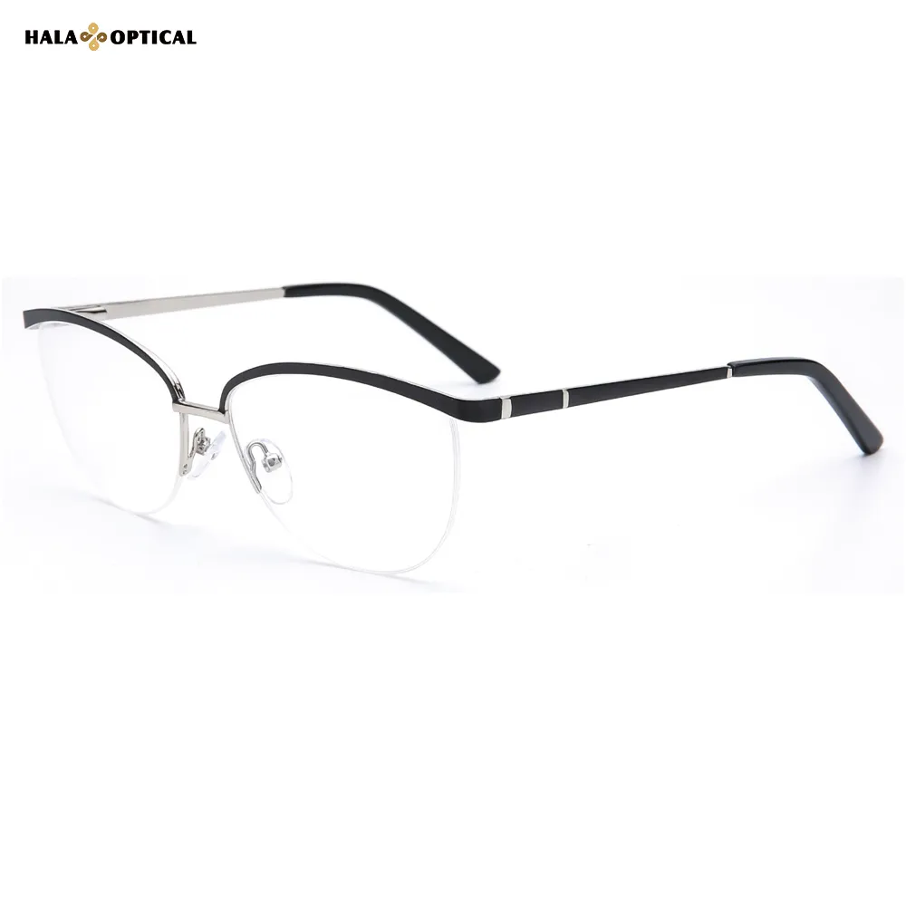 HM1875 Premium Semi-Rimless Optical Frame, Perfect Fusion Of Affordability