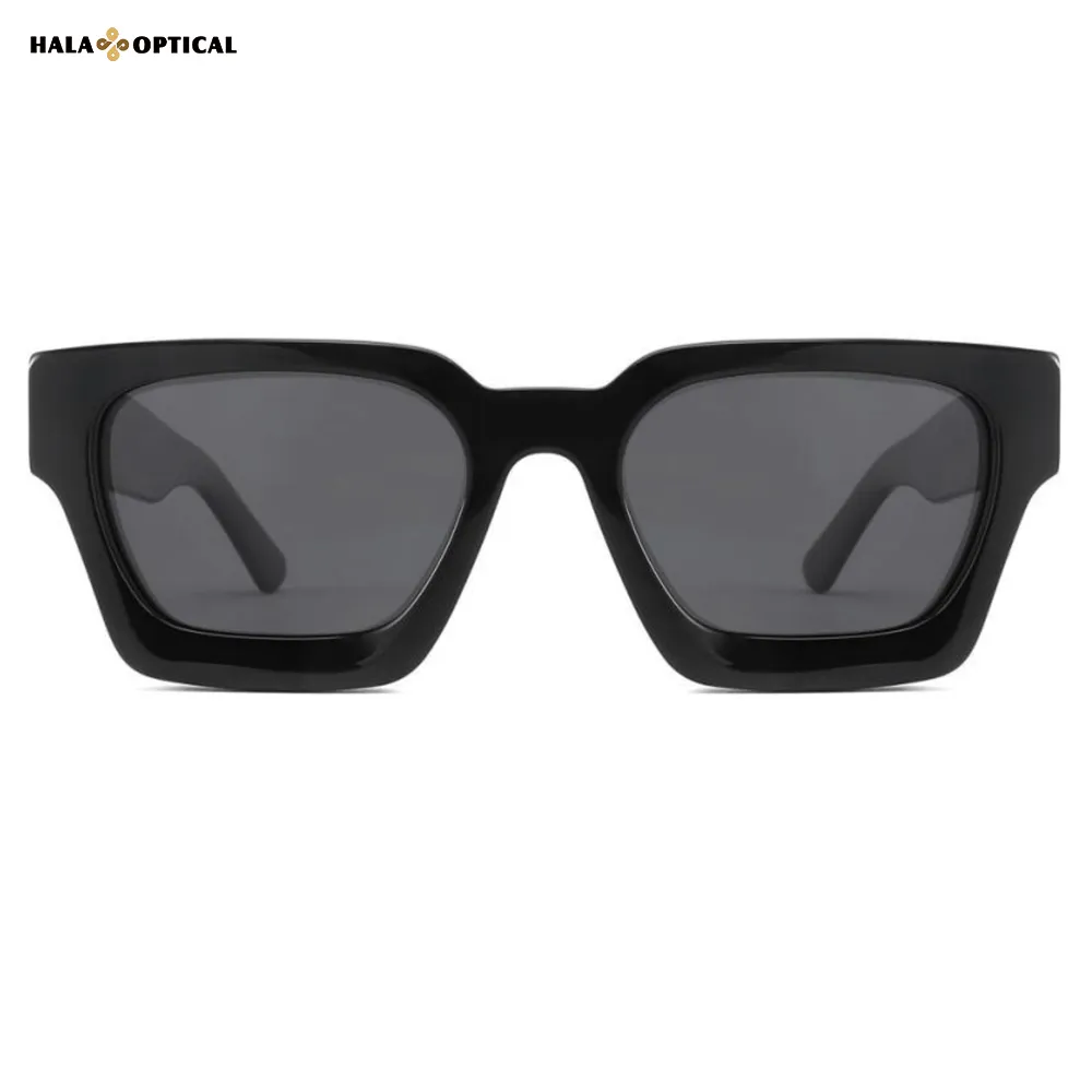 HS1439 Premium Acetate Square Sunglasses HS1439 Premium Acetate Square Sunglasses, Classic Square Frame, Face Slimming Effect