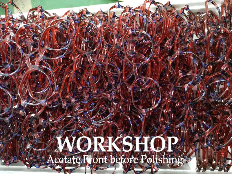 Workshop-Acetate-Front-Before-Polishing.jpg Eyglasses workshop - Acetate front before polishing